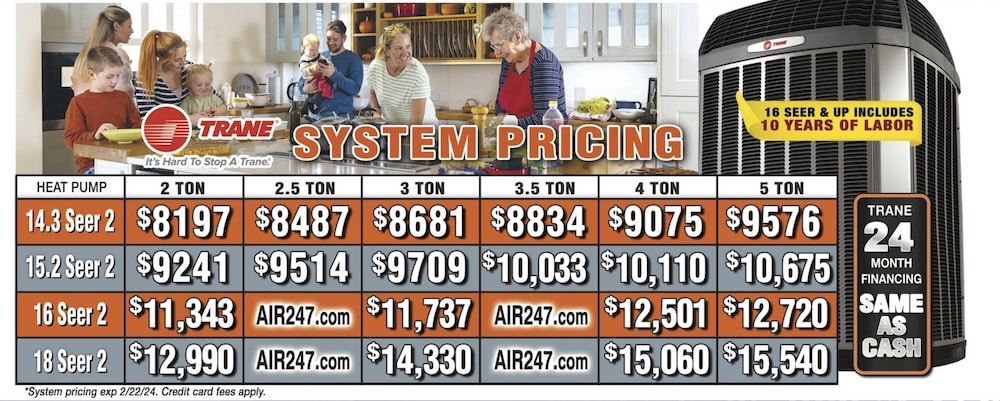 Trane System Pricing