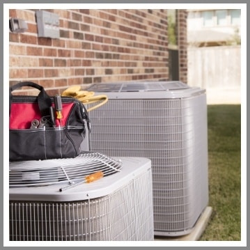 2 Air conditioning units outside of home